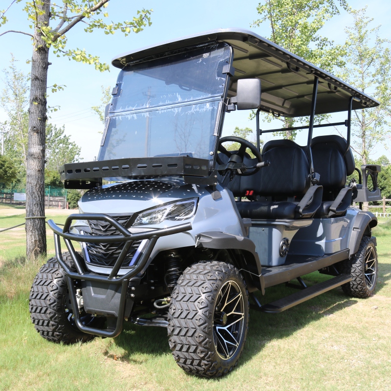 Newest 6 Passenger Off Road Golf Cart Outdoor 48v Lithium Battery Golf Cart 6 Seat